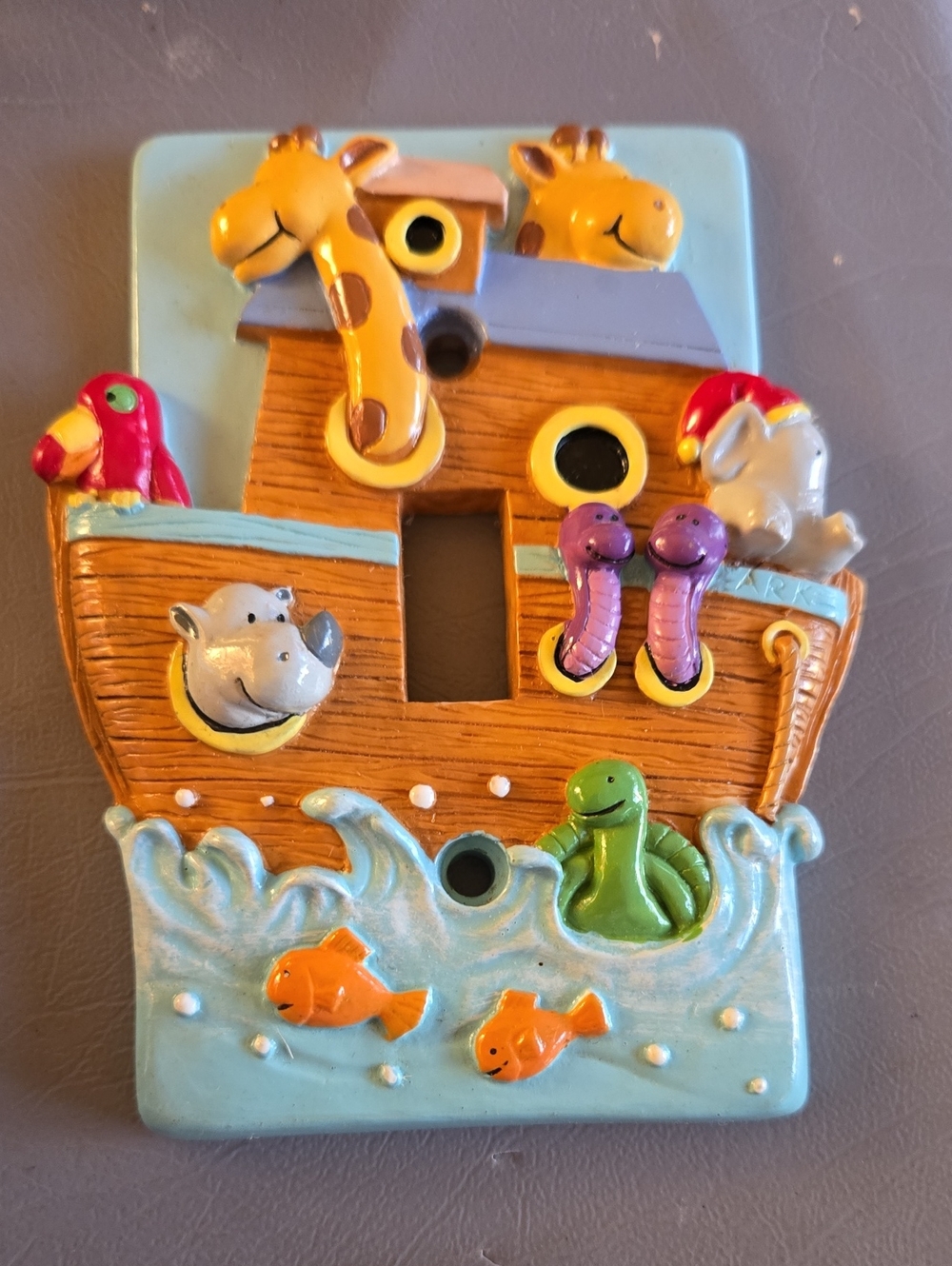 Animal Ark Light Switch Cover Plate for Kids - Colorful Multi